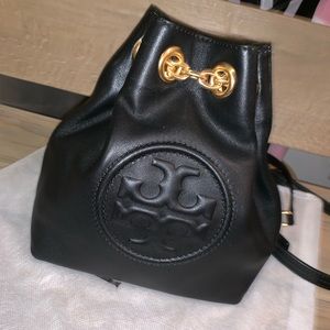 Tory burch leather backpack